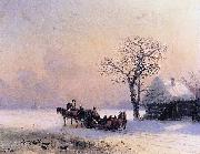 Winter Scene in Little Russia Ivan Aivazovsky